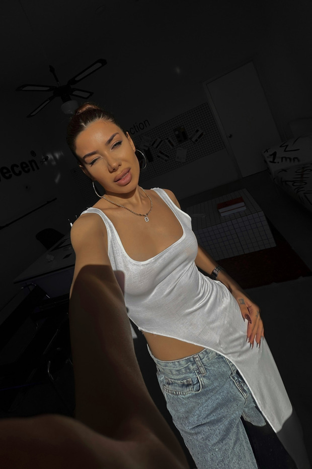 Candy Askılı Asimetrik Tunik - 6