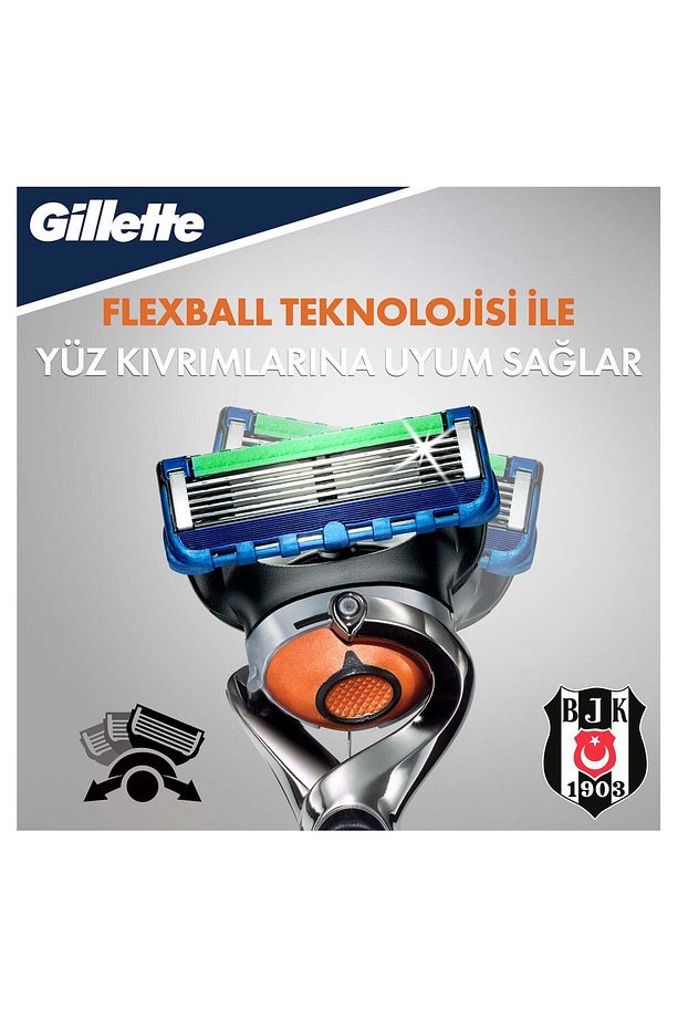Fusion Proglide Makine + 4'lü Yedek Bıçak Beşiktaş Özel Seri - 6