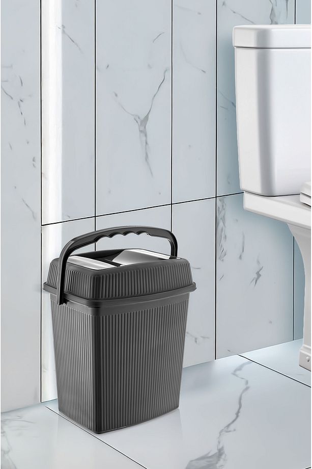 Tutma Saplı Banyo Mutfak Çöp Kovası 5 Litre - 1