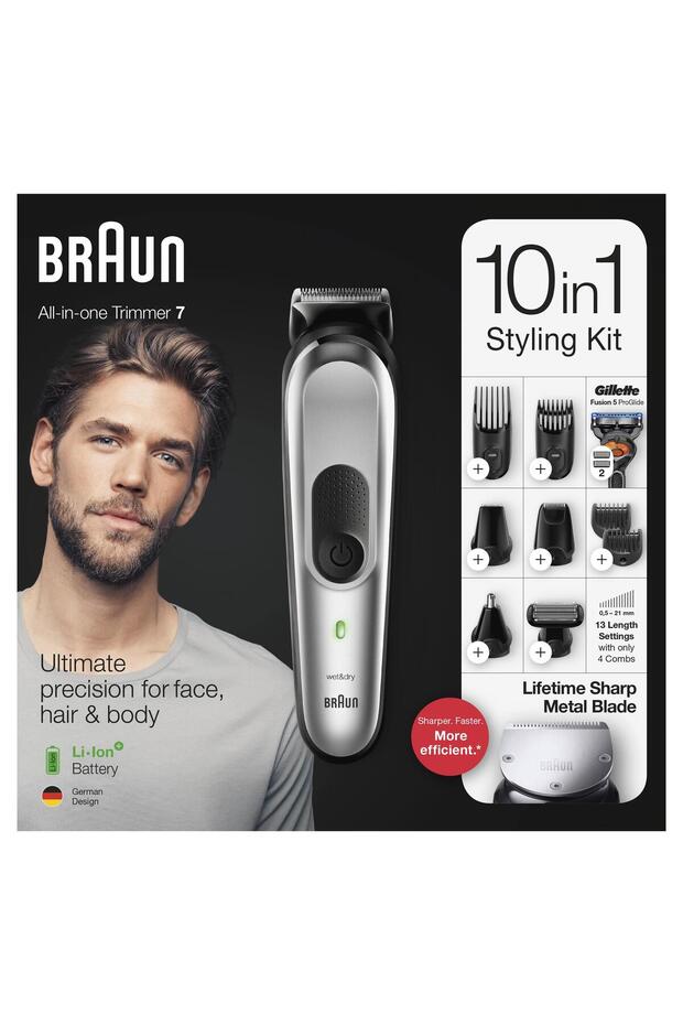 Mgk7220 Erkek Bakım Kiti 10 In 1 Trimmer 7 Gilette Hediyeli - 8