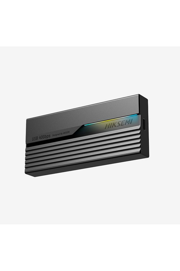 MDS4 Grey USB 4.0 Type-C  RGB Lighting M.2 NVME Protocol Up to 40Gbps Taşınabilir HDD Kutusu - 2