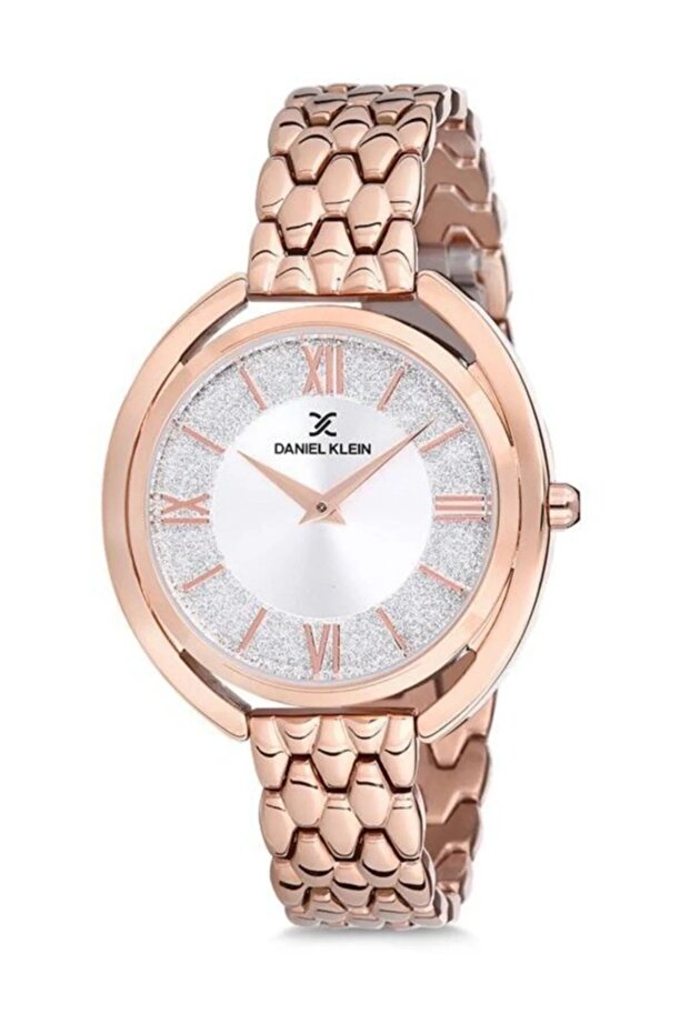 Şık Çelik Kordon Simli Kadın Kol Saat+Çelik Kolye - 3