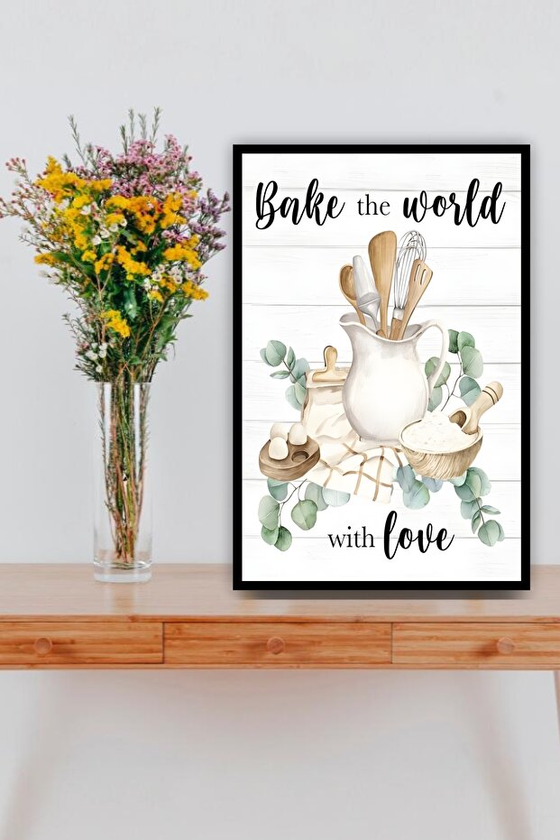 Kitchen Themed Frame Look Mdf Table - 1