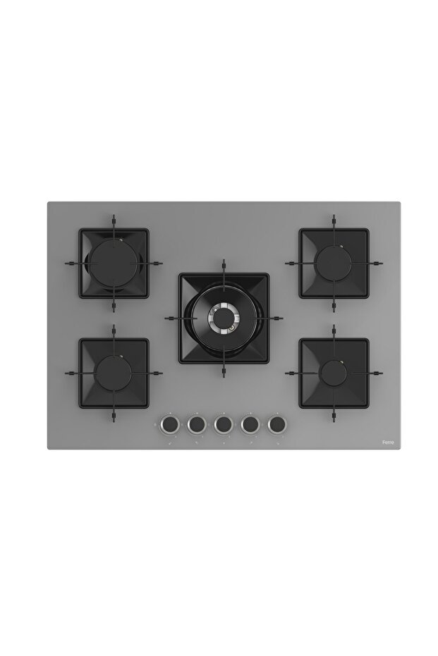 Flowart Florenz Plus Gri 3'lü Ankastre Set ( QBL63CPR-SS038-D079 ) - 3