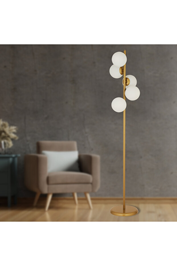 Apliqa Uzel 5Li Eskitme Modern Tasarım Metal Lambader