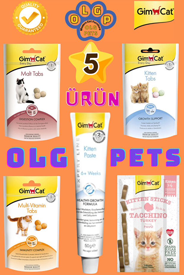 Kitten Paste , Gimcat Sticks , Gimcat Malt Tabs , Gimcat Vitamin Tabs , Gimcat Kitten Tabs - 1