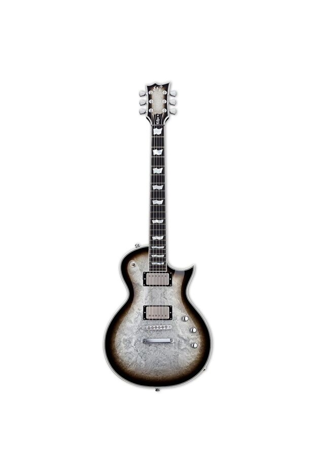 ESP Eclipse Custom Silver Liquid Metal Burst Elektro Gitar - 1