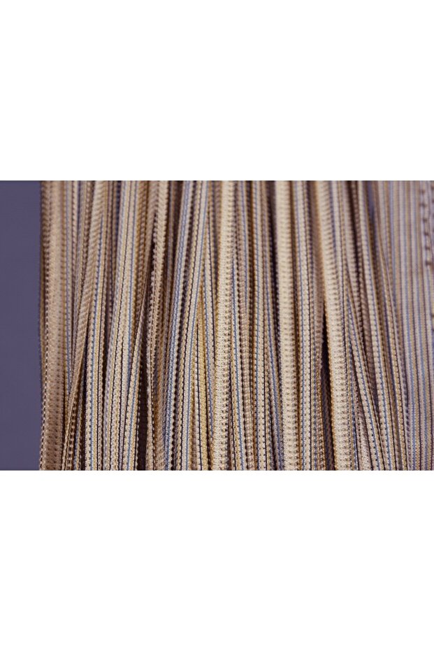 Plain String Curtain 100 cm Width 280 cm Length Mink Double Color Ready String Curtain - 4