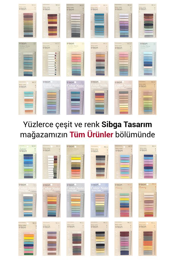 Şeffaf Renkli Postit Post-it Post It. Kitap Ayracı Ayraç Postit Sticker Not Kağıdı 200 yaprak - 8