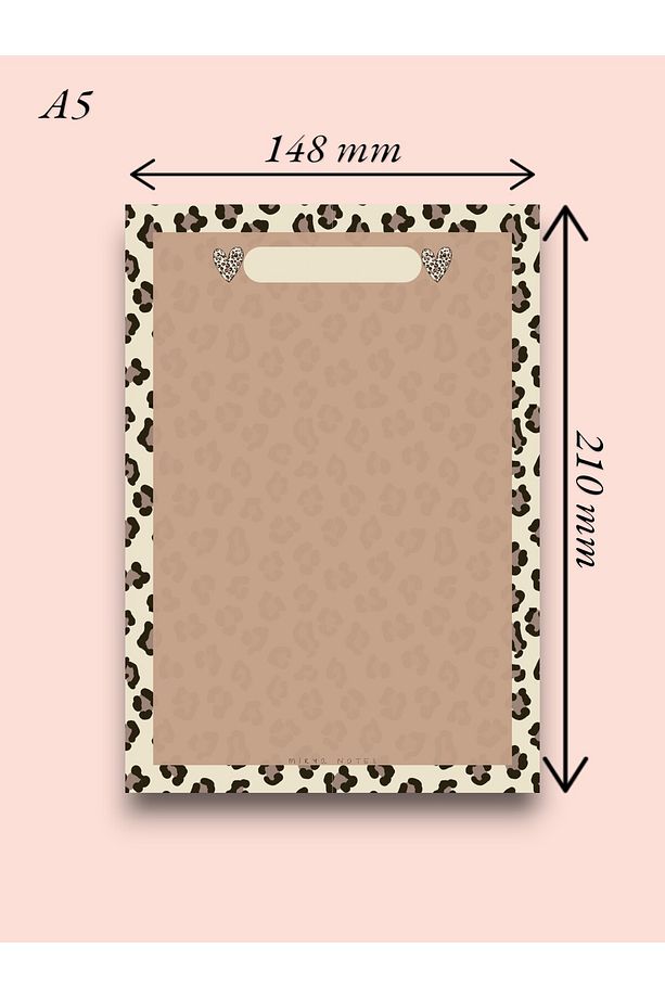 A5 Leopar Desenli Notepad - Not Defteri - Bloknot - 2