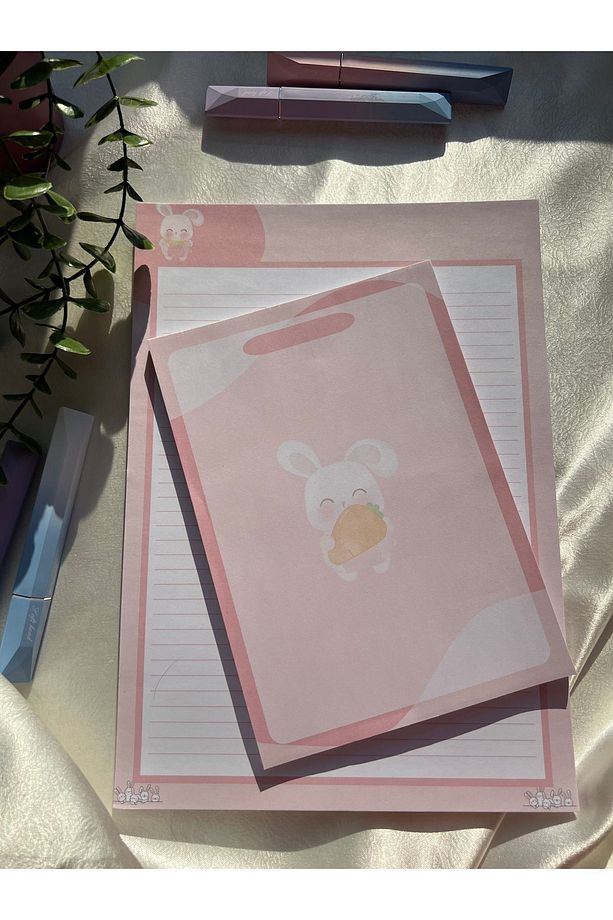Tavşan Desenli 2'li Set (A4-A5) Notepad - Not Defteri - Bloknot - 3
