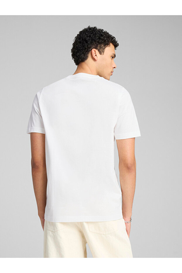 Graphic Print Round Neck T-Shirt - 3