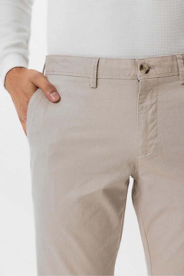 REGULAR (RAHAT) KALIP NORMAL BEL NORMAL PAÇA PAMUKLU KETEN PANTOLON - 3