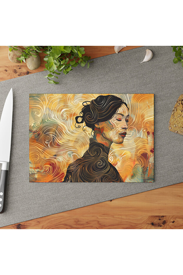 لوحة زجاجية مقسى من Night Van Gogh Wanted، تصميم أنيق مليء بالنجوم، سطح غير قابل للانزلاق