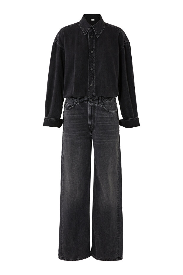 Double Fabric Denim Jumpsuit