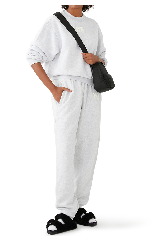 Yumuşak Logo Esansiyel Terry Eşofman Altı - Açık/Gri - 2