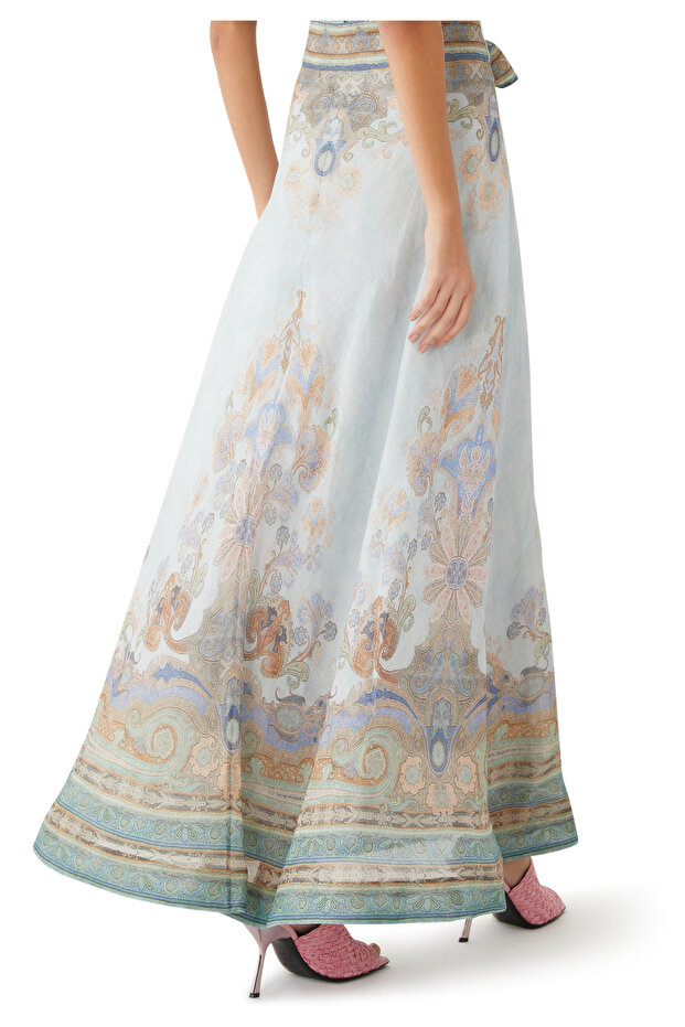 Renkli Maxi Etek - 3