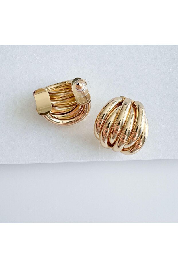 Çelik 6 halkalı küpe - 3