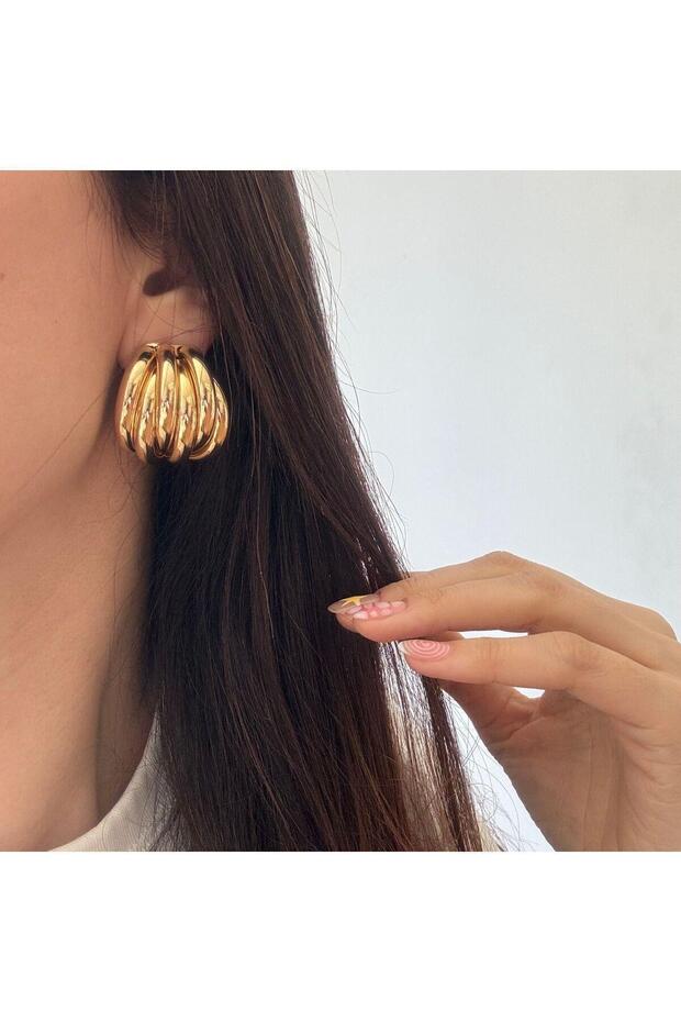 Çelik 6 halkalı küpe - 6