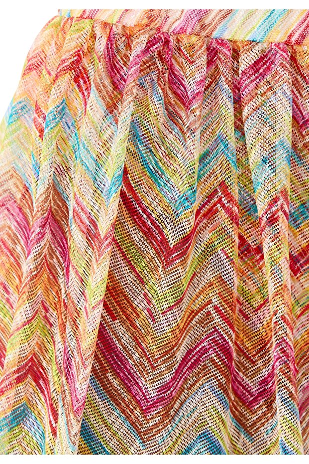 Chevron Desenli Şort - 4