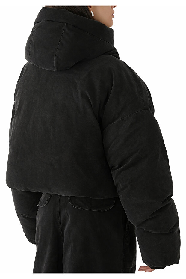 Kapüşonlu Şişme Mont - 3