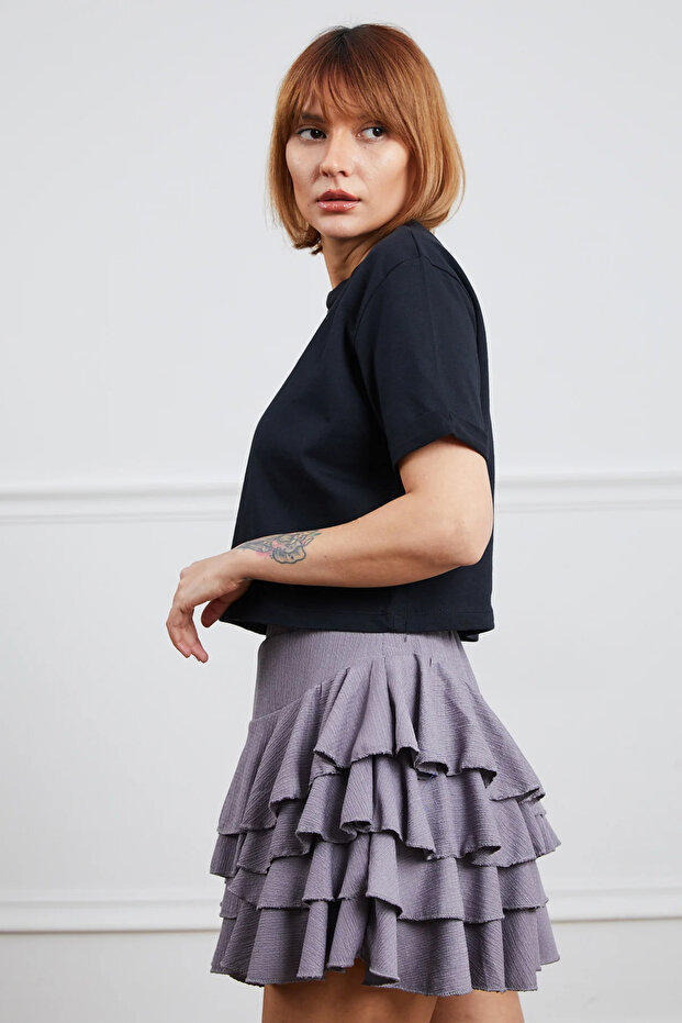 Basic Crop Tshirt - 4