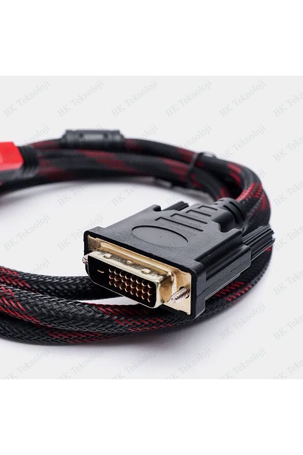 Hdmi To Dvi 24+1 Çevirici Dönüştürücü Monitör Kablosu 1.5 Metre Dual Link DVI-D (24+1) Konnektörlü - 6
