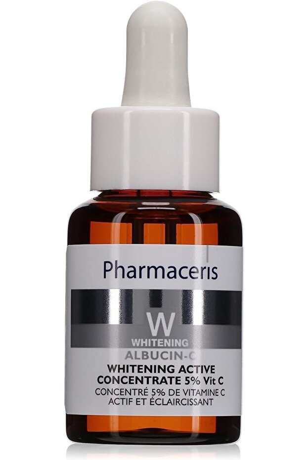 مصل تبييض البشرة W Albucin-C مركّز نشط 5% فيتامين سي، 30 مل