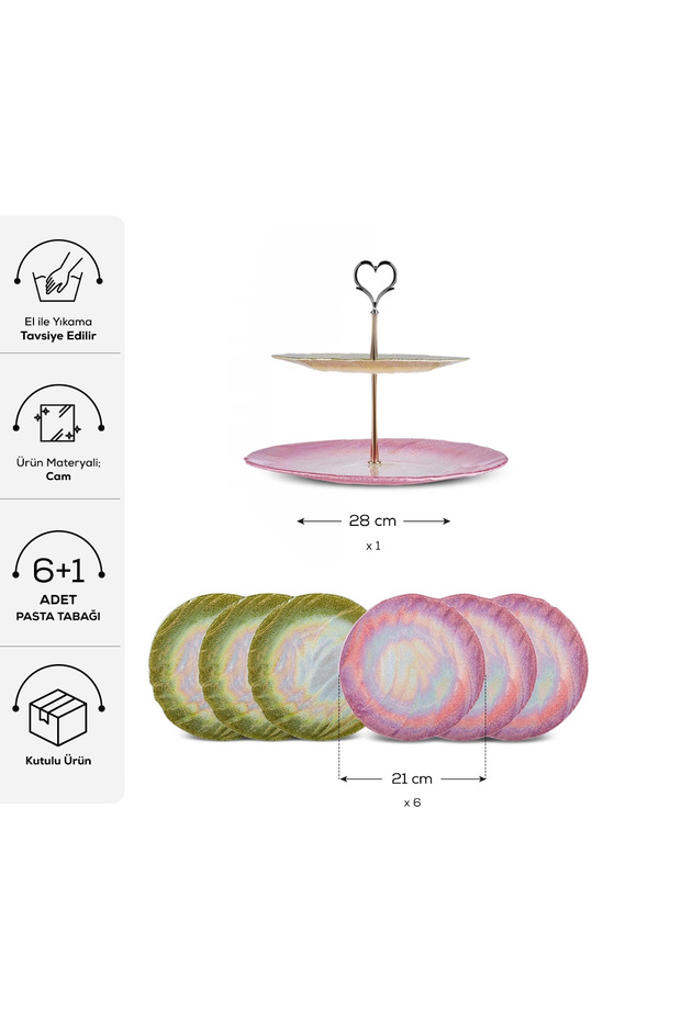 Kassel 7 Parça Pasta / Tatlı Seti - 2