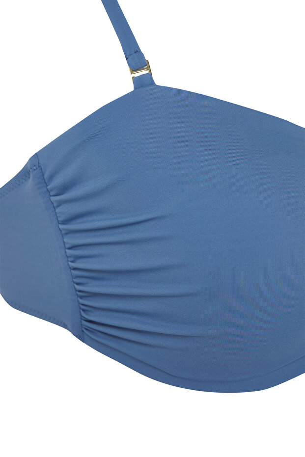 Mavi Yıldız Aksesuar Detaylı Askılı Büyük Beden Bikini Üstü TBBSS25CT00003 - 13