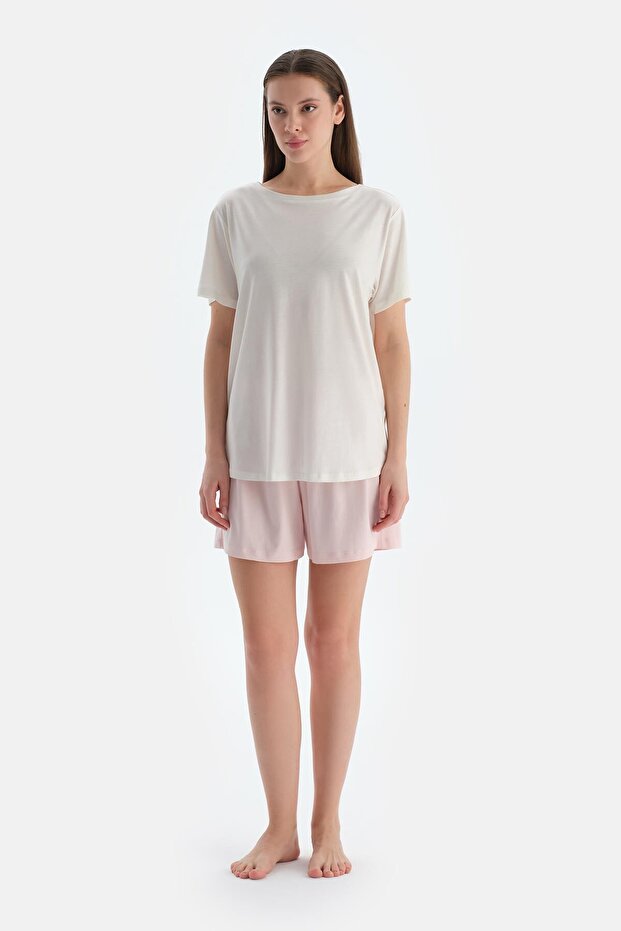 Pembe Penye Modal Ikili Şort - 8