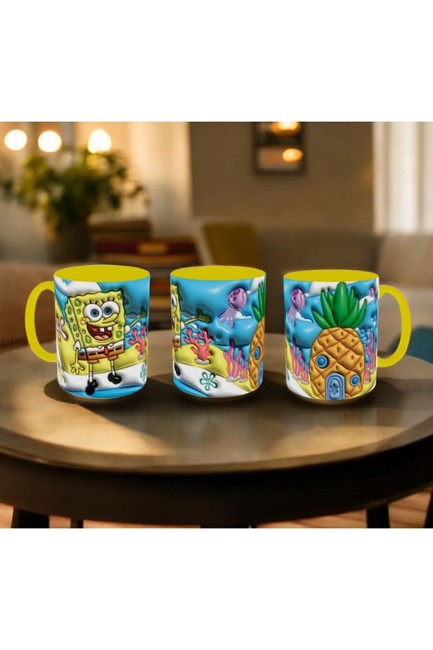 Sünger Bob Kupa Bardak Süngerbob Mug - 5