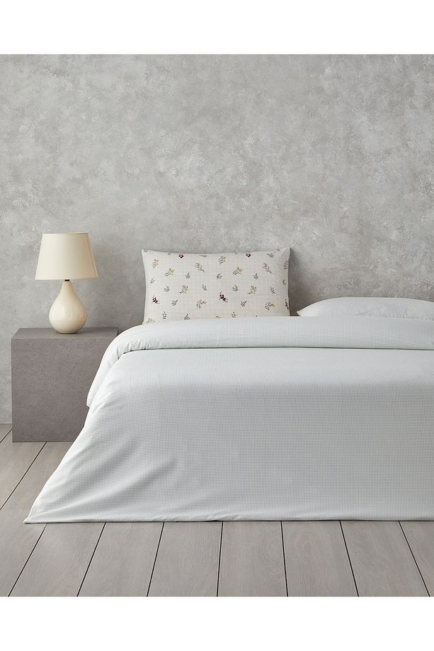 Delicate Spring Kolay Ütülenir Tek Kişilik Nevresim Takımı 160x220 cm Yeşil – Kırmızı - 2
