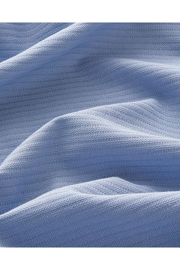 Modern Plaids Soft Tek Kişilik Pike Takımı 150x220 cm Mavi - 5