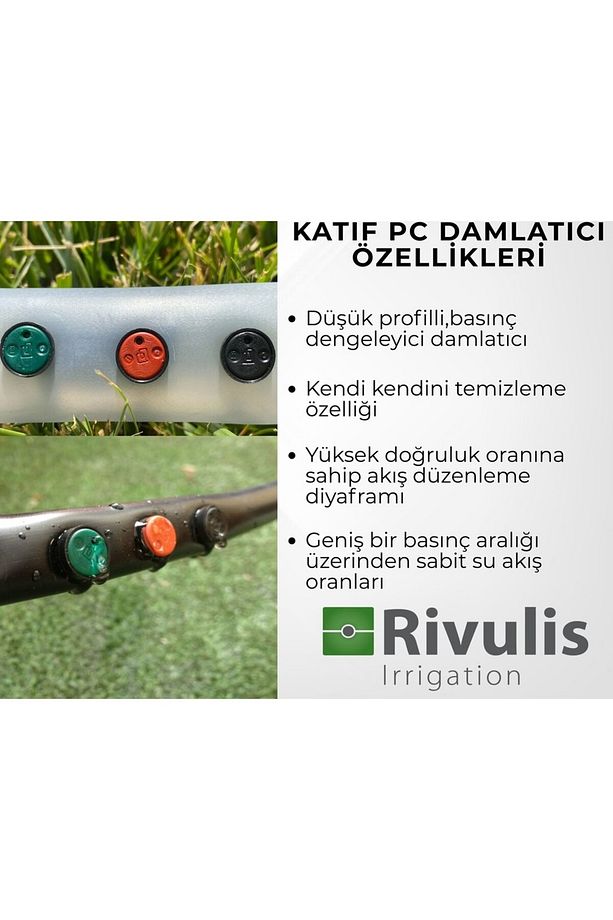 Mgf 2lt x 100 Adet Johndeere(Rivulis) Ithal Katif Basınç Ayarlı Damlatıcı Meme - 2