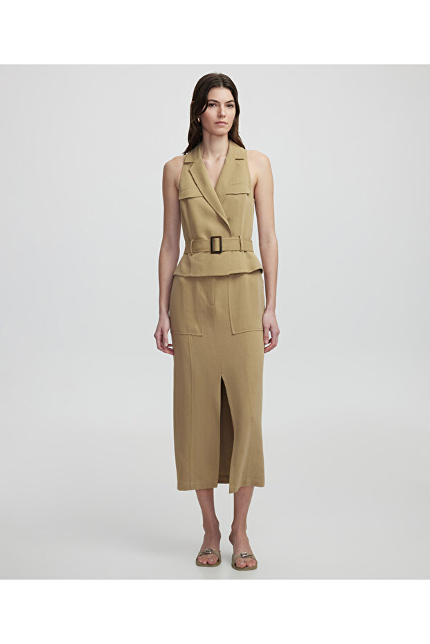 Çift parça görünüm elbise - 2