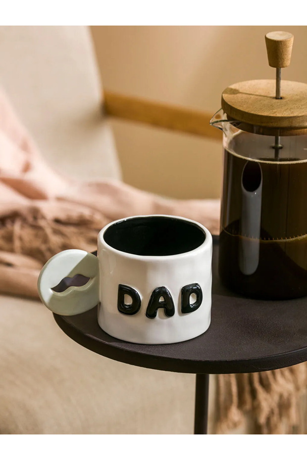 LCW HOME كوب سيراميك أبيض مطبوع 430 مل