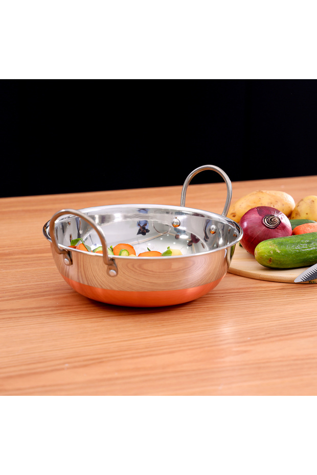 Kadai Copper Bottom & SS Handle, 23.5cm, RF9974