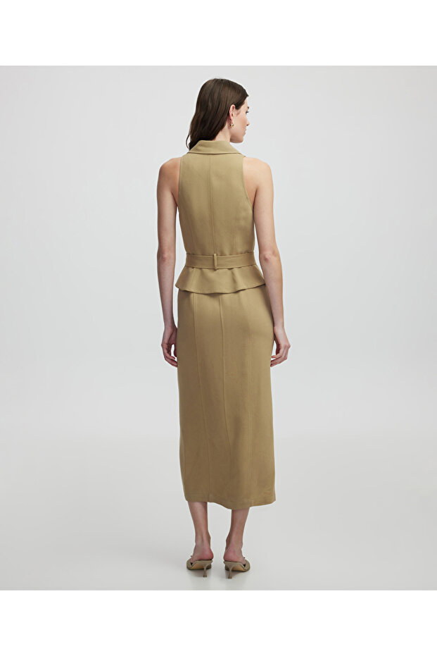 Çift parça görünüm elbise - 6