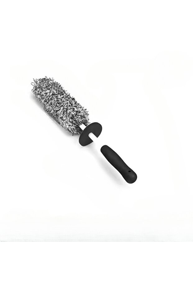 GRAY Car Wash Super Brush Microfiber Premium Wheels Brush Non-Slip Handle Easy To Cleaning Rims Spok