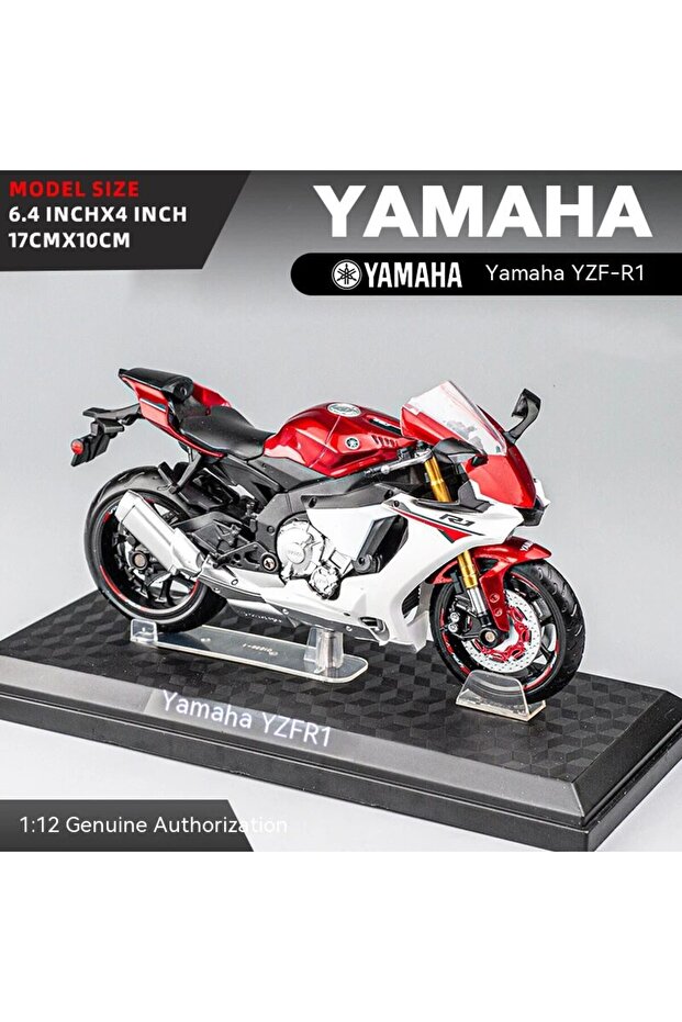 Maisto RED 1:12 Scale Motorcycle Model Die Cast Metal with Plastic Parts Motorcycle 2020 YAMAHA YZF-