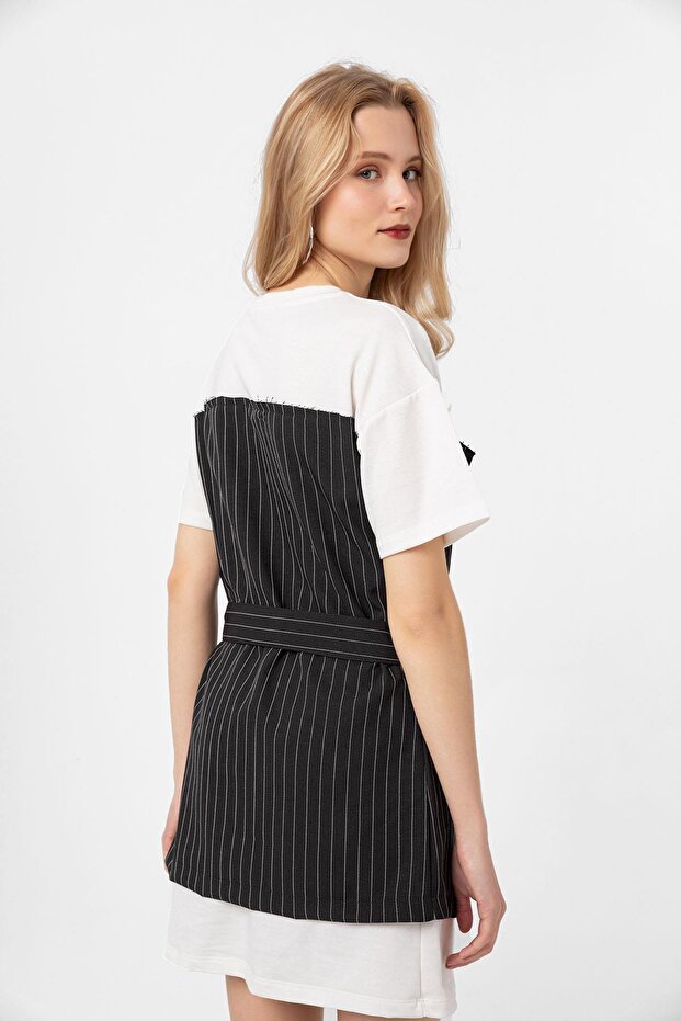 Rochie de damă în dungi - 5