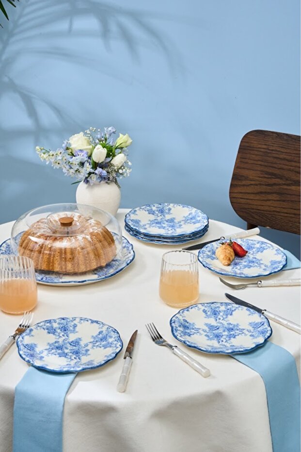 Mireya 8 Parça Pasta / Tatlı Seti 33 Cm - 6