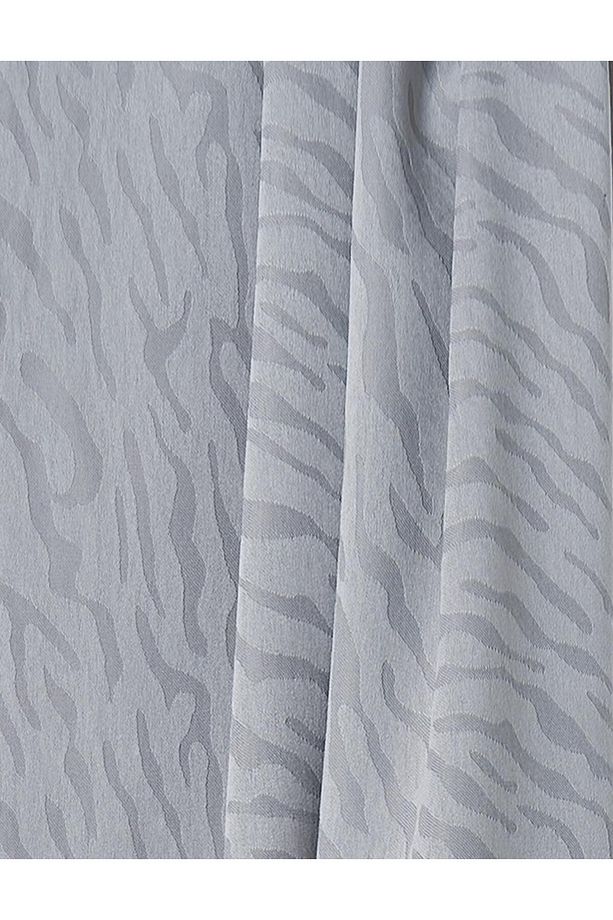 Zebra Desenli Şal Gri - 2