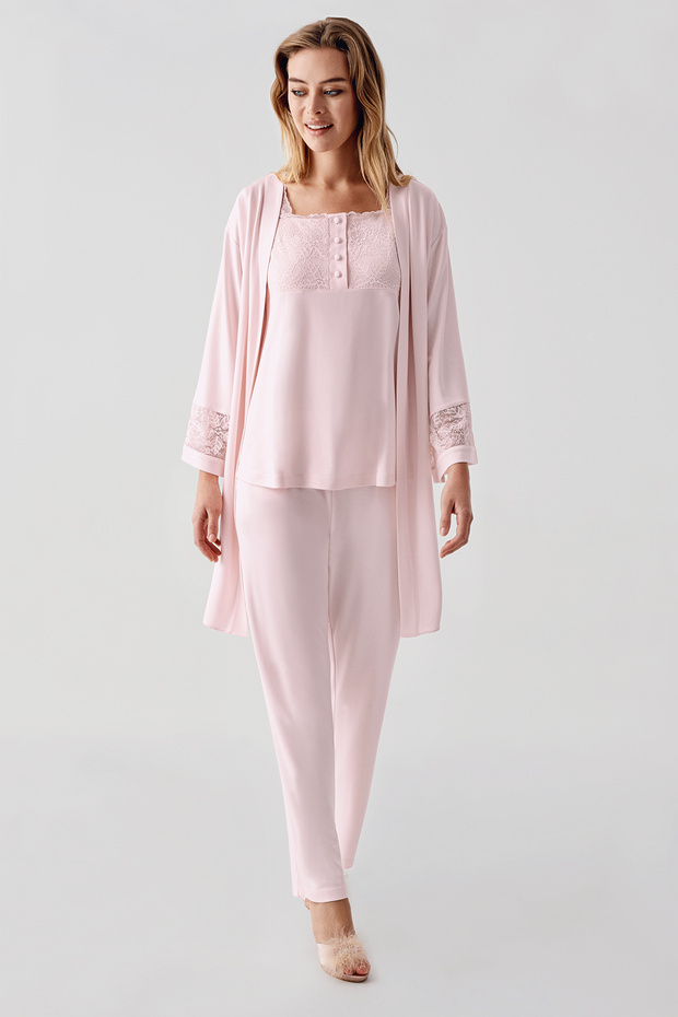 320- 3-Piece Combed Nightgown Set