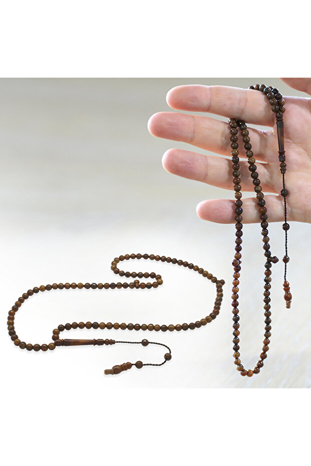 Systemic Globe Cut Brown 99 Pieces Kuka Rosary