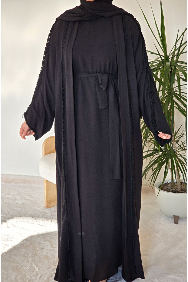 Black Abaya Suit