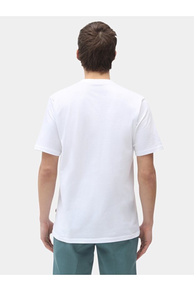 White Dickies εικονίδιο λογότυπο Tee White - 3