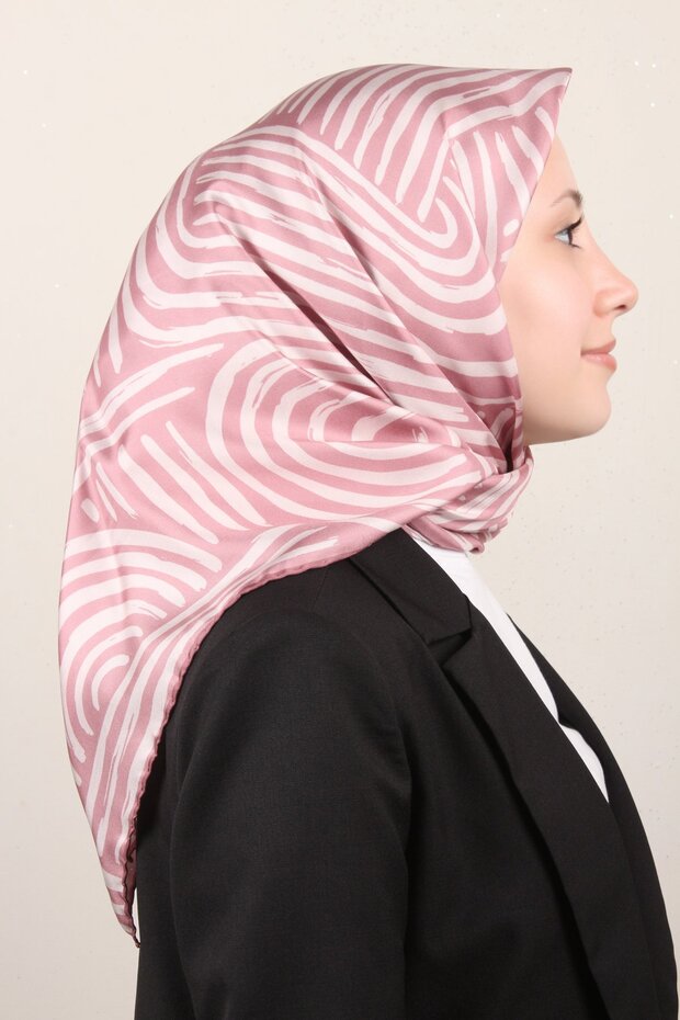 Twil İpek Eşarp 4010-84 Gül Kurusu - 1