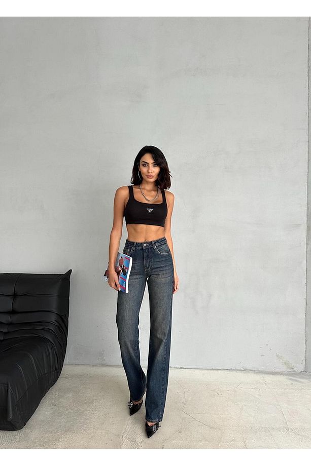 STRAIGHT BORU PAÇA DARK BLUE TİNT JEAN - 3